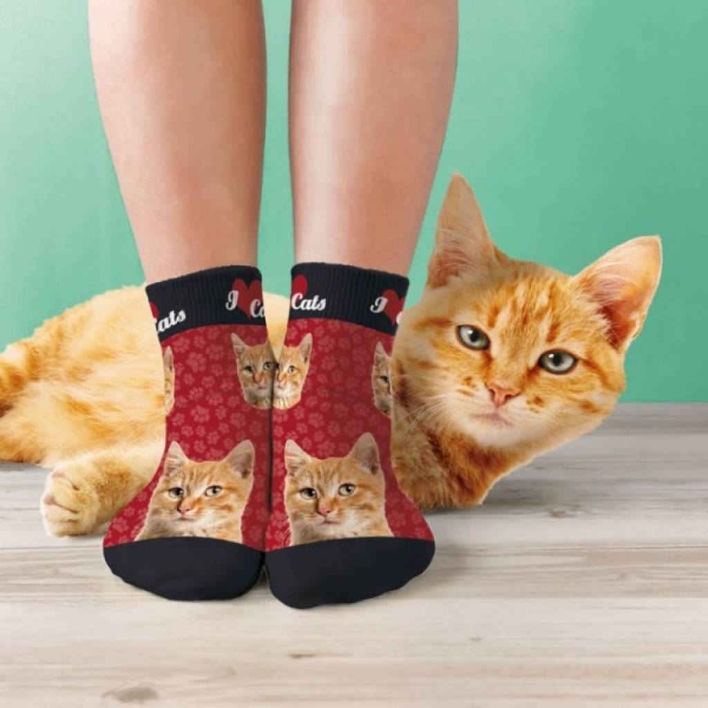 Socken "Orange Tabby"